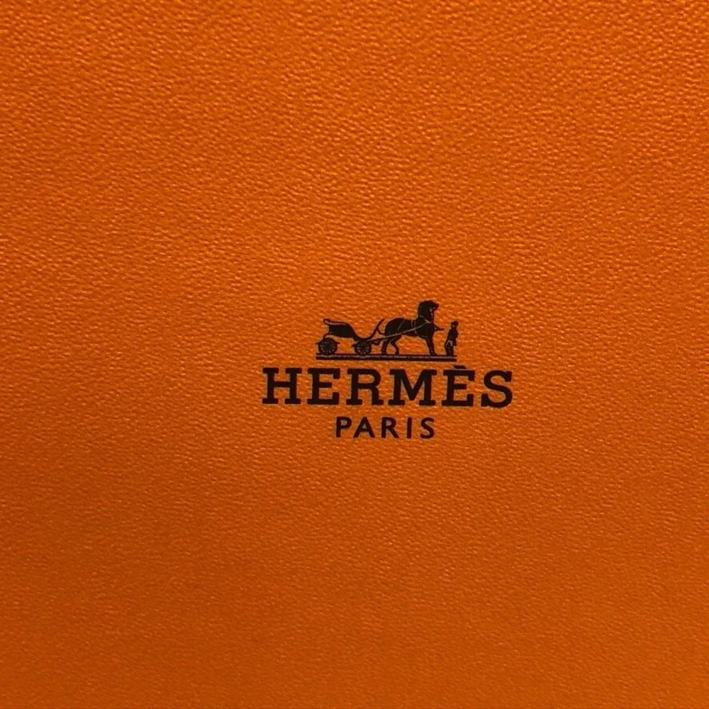 Authentic Hermes Square Orange Storage Gift Box‎ Empty 2x7.5x7.5 Small